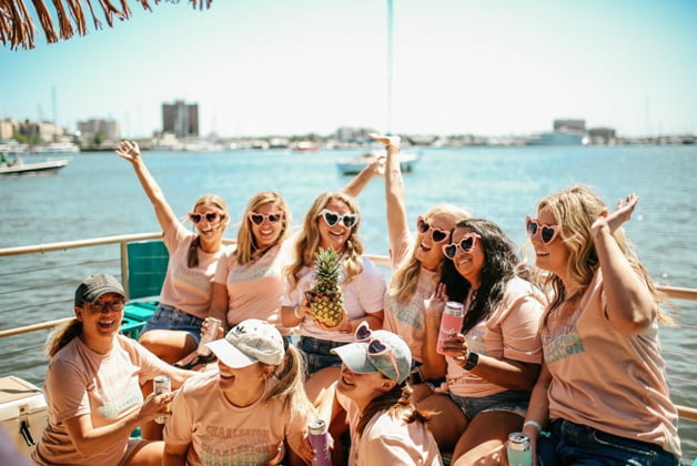 bachelorette group party boat